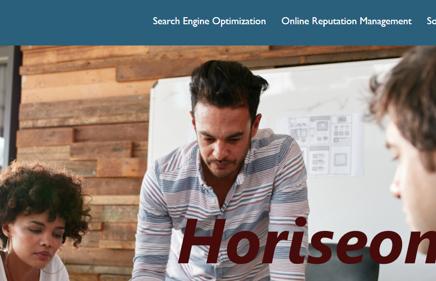 snapshot of a site called Horiseon